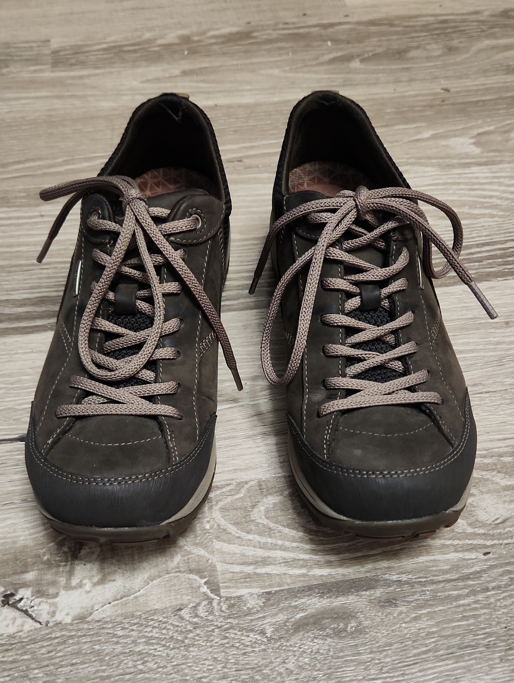 Dansko Vibram "Paisley" Casual Lace-Up Walking Shoes - Brown And Taupe 39 / 9 - Picture 2 of 6
